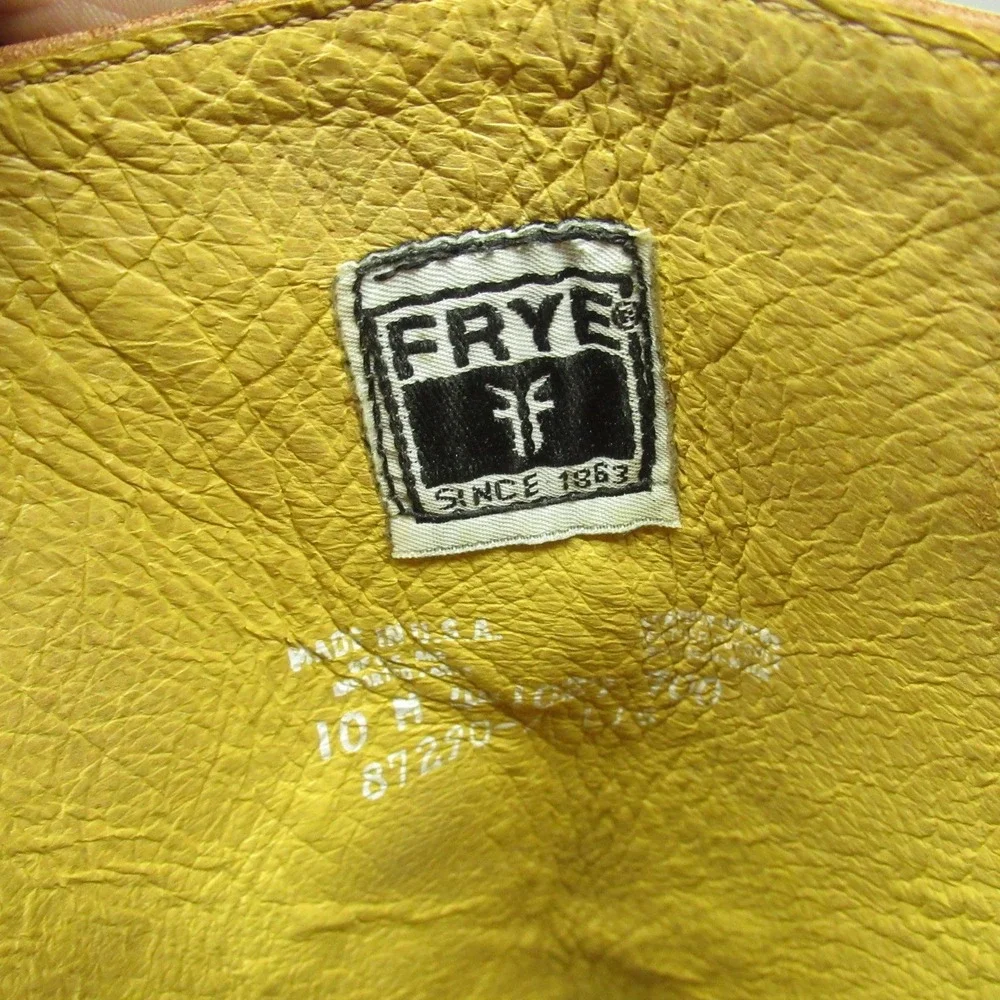 Frye Men? 10M Campus‎ 14L Boots Saddle Brown Leather Tall Riding Square Toe USA